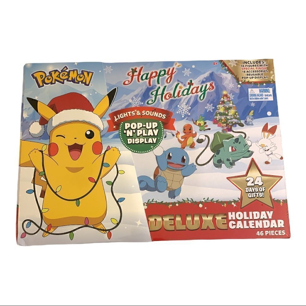 🔥 2021 Pokemon Happy Holidays Deluxe Christmas Advent Calendar Pop-Up N Play